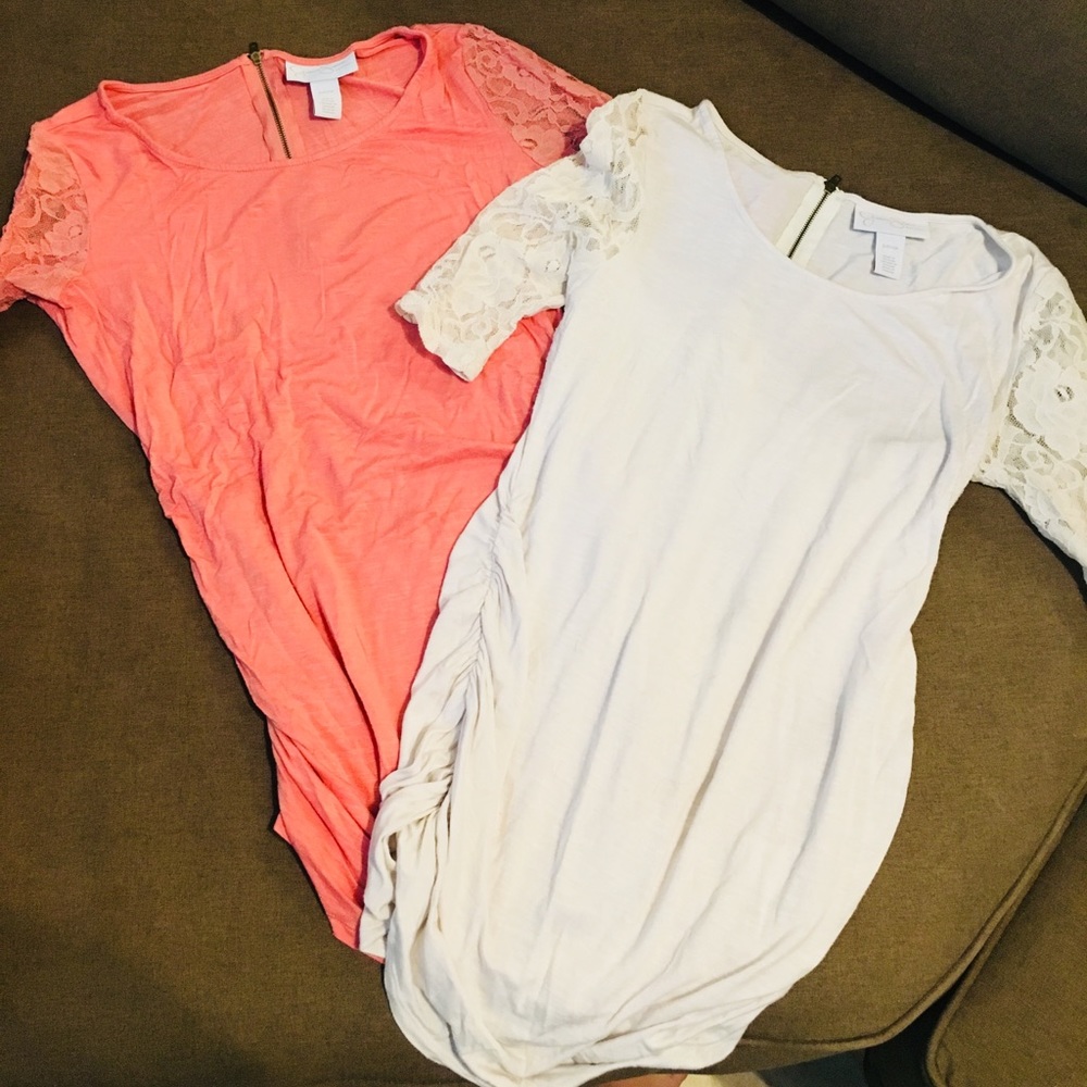 Two Jessica Simpson maternity shirts
